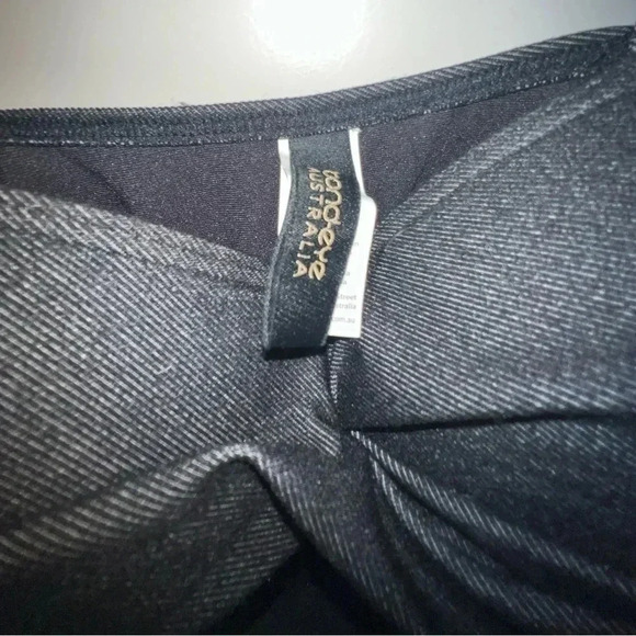 Bond-Eye Black Denim look One Piece Swimsuit-Size 8 - Picture 3 of 4